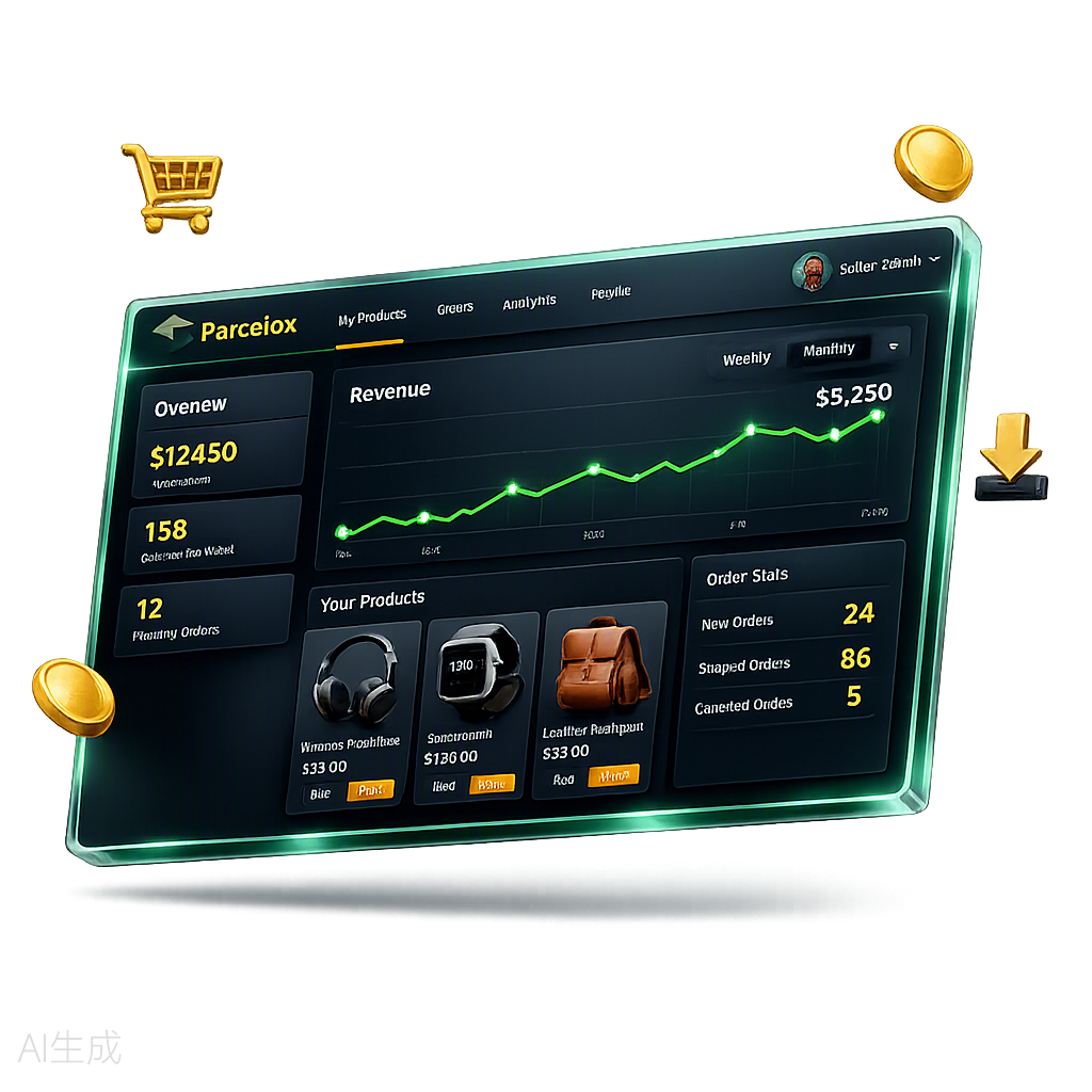 Parcelox seller dashboard